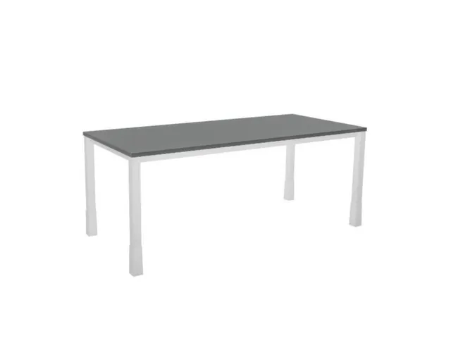 In hoogte verstelbaar bureau,HxBxD 720-840x1800x800mm,MS-donkergrijs