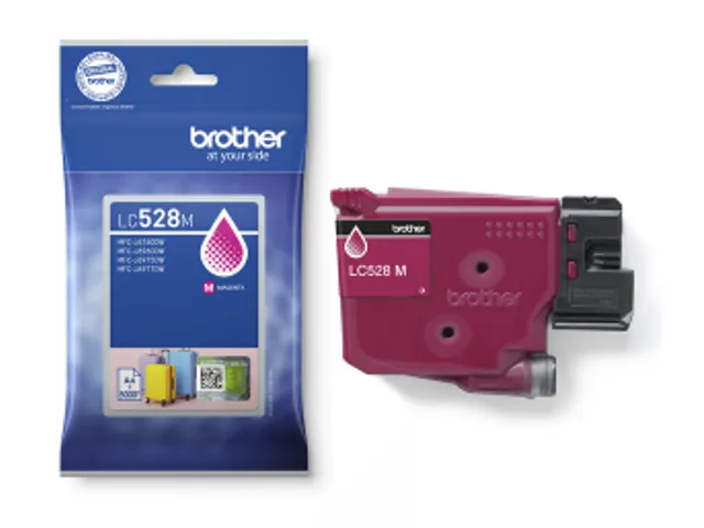 Inktcartridge Brother LC-528M rood 5.000 pagina's