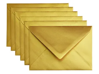 Envelop Papicolor C6 114x162mm Goud Gegomd - 1