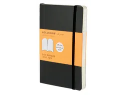 Notitieboek Moleskine pocket 90x140mm lijn soft cover zwart