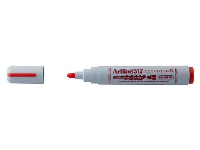 Whiteboardmarker Artline 517 Eco Dry Safe rond medium rood
