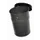 afvalbak,vlamdovend,16l,HxØ 340x245mm,wandmontage,kop zwart