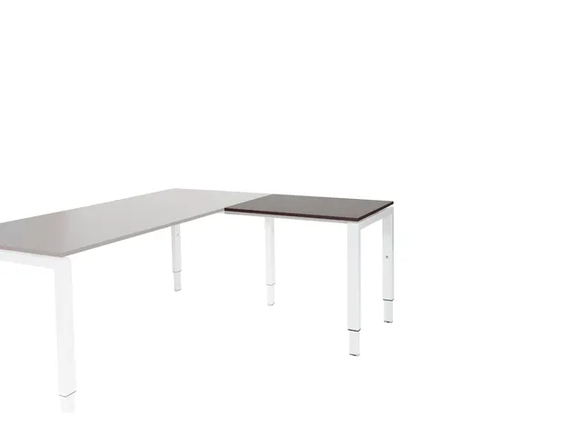 Domino Aanbouw Hoogte Verstelbaar 800x600mm Logan Eiken 25mm Wit