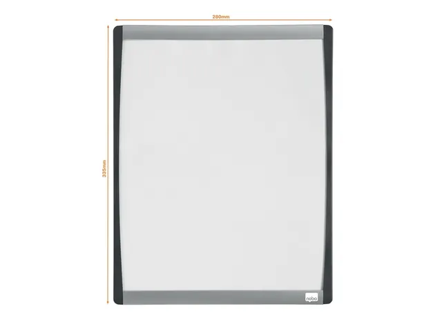 Nobo droog uitwisbaar whitebord met gewelfde lijst 35.5x28cm