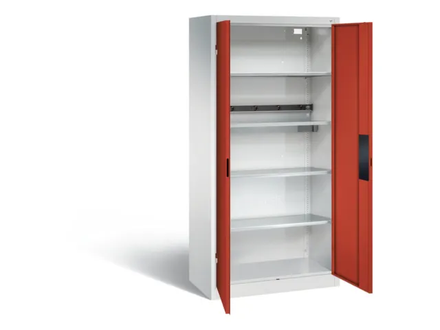 acculaadkast 1950x930x500mm 5stekkerdozen 230V cil.-slot front RAL3000