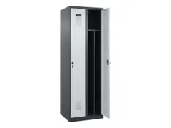 locker voor scheiding van kleding,HxBxD 1850x600x500mm,2vak