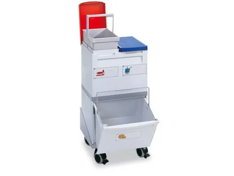 Afvalverzamelstation 2 Bakken 15 Liter 1 Kiepbak 30 liter Wielen