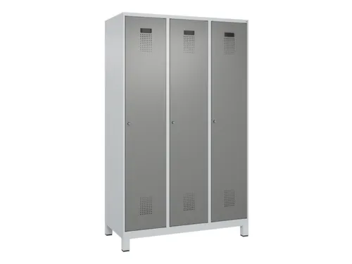 locker voor scheiding van kleding,HxBxD 1950x1200x500mm,3vak