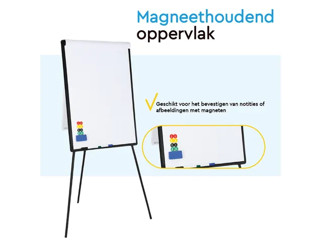 BRASQ Flipover Basic 70x100cm Magnetisch Zwart inclusief accessoires