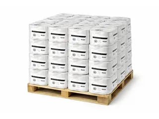 Toiletpapier Mini jumborollen cellulose 2-laags Wit FSC Pallet 48 Pak - 1