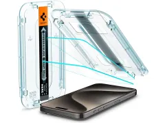 Spigen EZ Fit GLAS.tR iPhone 15 Pro Max Screen Protector Clear 2-Pack