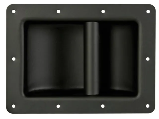 Heavy-Duty Handvat Voor Luidspreker, Zwart Metaal, 220x160mm
