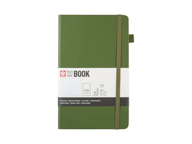 Notitieboek Sakura hard cover large lijn dennennaald 130x210mm