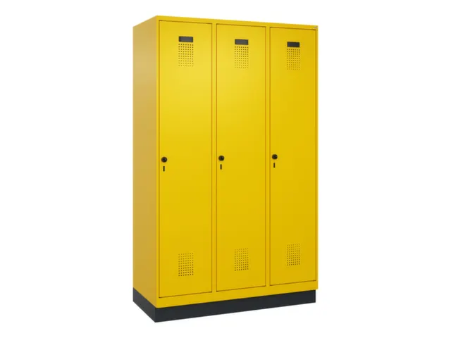 locker voor scheiding van kleding,HxBxD 1950x1200x500mm,3vak