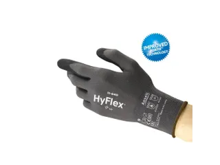 Ansell HyFlex 11-840 nylon precisiehandschoenen, zwart/grijs, maat 7 - 1