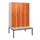 locker met bank,HxBxD 1950x1200x815mm,4vak,vak B 300mm,draaigrendel