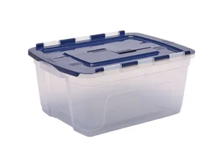 Opbergbox 45 Liter Transparant Blauw - 1