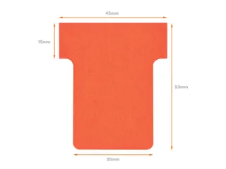 Planbord T-kaart Nobo nr 1.5 36mm rood - 5