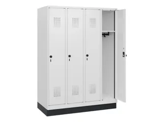 schoollocker,HxBxD 1630x1200x500mm,4vak,vak B 300mm,draaigrendel - 1