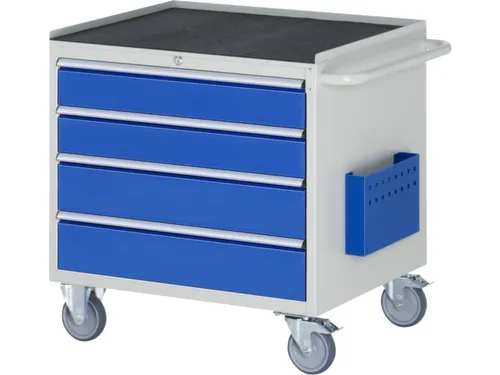 gereedschapswagen 795x770x650mm metaalblad 450kg 4 laden RAL5010