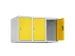 opzetkast,v. locker,3vak.,vak B 300mm,HxBxD 500x900x500mm,cilinderslot