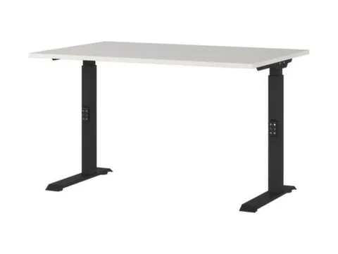 In hoogte verstelbaar bureau,HxBxD 680-910x1200x800mm,blad lichtgrijs