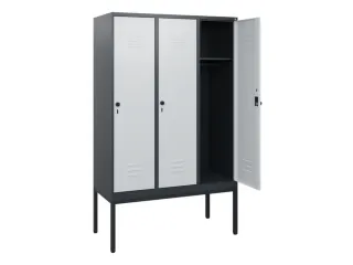 locker,HxBxD 1950x1200x500mm,3vak,vak B 400mm,draaigrendel - 2
