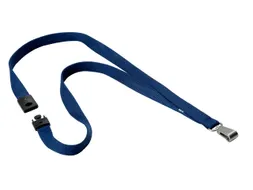 Textielkoord Durable 8127 met karabijnhaak nachtblauw