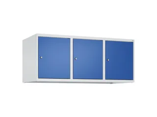 opzetkast,v. locker,3vak.,vak B 400mm,HxBxD 500x1200x500mm,vleugeldeur - 1