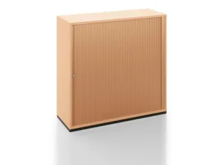 jaloeziedeurkast,HxBxD 1200x1200x450mm,sokkel kleur zwart,decor beuken - 2