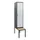 locker met bank,HxBxD 1950x400x815mm,1vak,vak B 400mm,draaigrendel