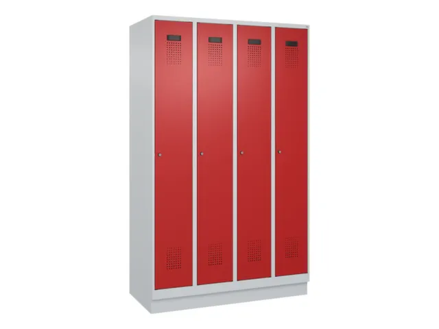 locker voor scheiding van kleding,HxBxD 1950x1200x500mm,4vak
