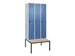 Armoire vestiaire Classic+ 3 comp 212x90x81,5cm gris clair/bleu distan