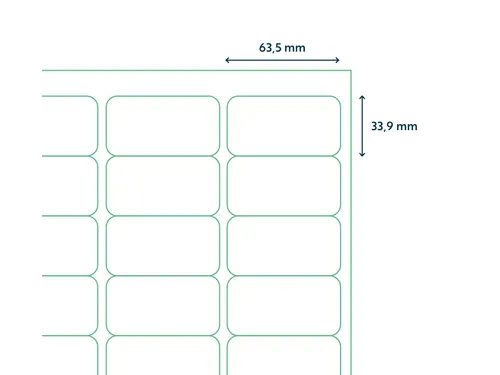 Etiket 88904 Premium 63.5x33.9mm Wit XL Pack 1000 Vel