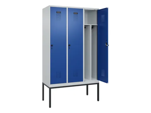 locker voor scheiding van kleding,HxBxD 2120x1200x500mm,3vak