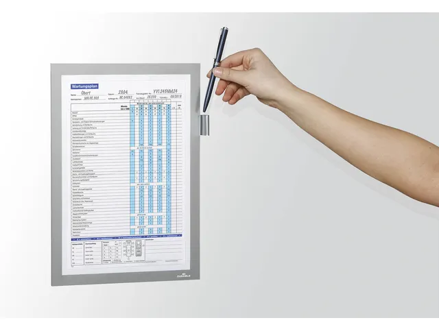 Durable 4989 Duraframe magnetic Note A4 Zilver