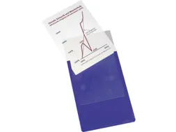 zichtpaneel,DIN A4,staand,blauw,achterzijde magnetisch
