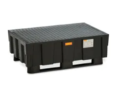 PE-opvangbak,v. 2x200l vat,opvangvol. 224l,HxBxD 430x1205x805mm