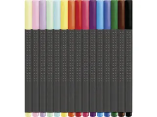Fineliner Faber-Castell Grip 0,4mm blik 15 stuks - 3