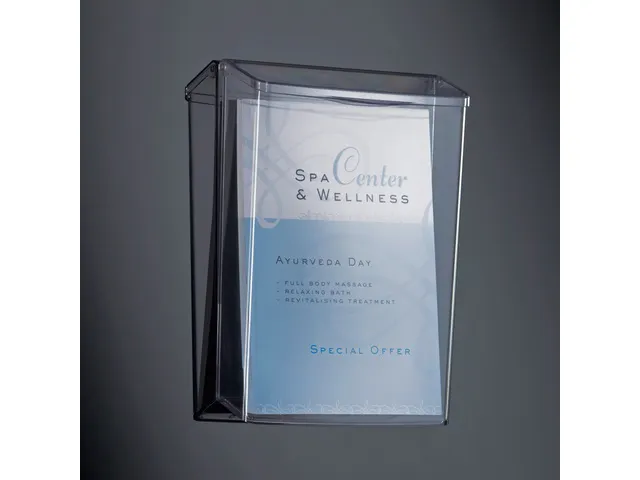 Folderhouder Sigel wandmodel A4 transparant acryl voor buiten