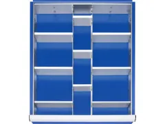 Indelingsset,M. Rasterprofiel,2Lengteverdeler/9Scheidingsplaten