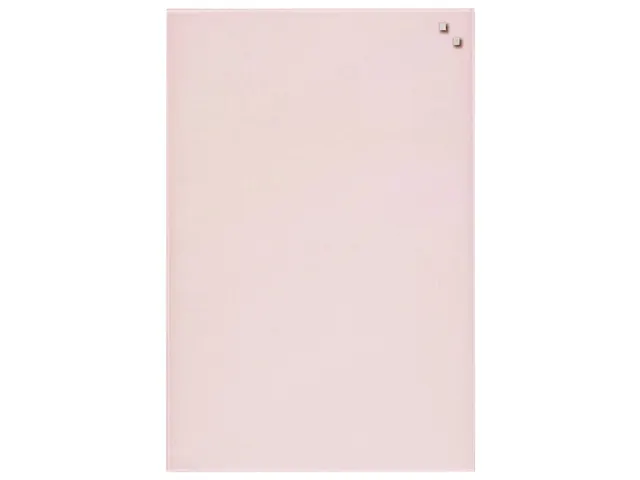 Glasmagneetbord Naga 40x60cm poeder roze