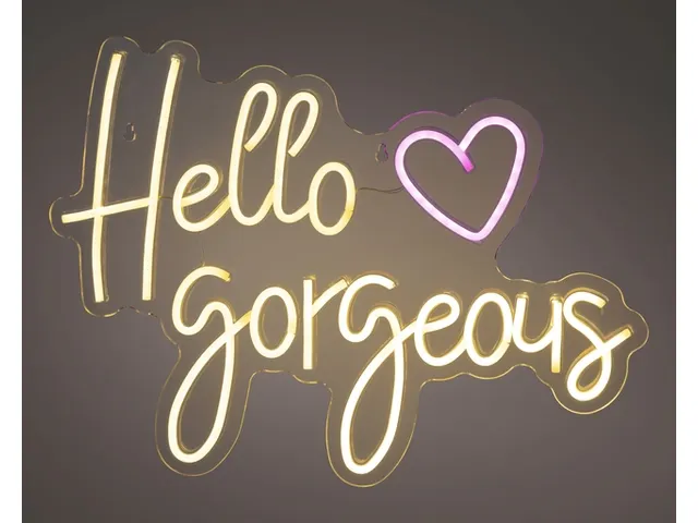Ledbord Lumineo indoor USB neon Hello Gorgeous