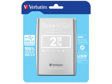 Store 'n' Go USB 3.0 Draagbare harde schijf 2TB Zilver