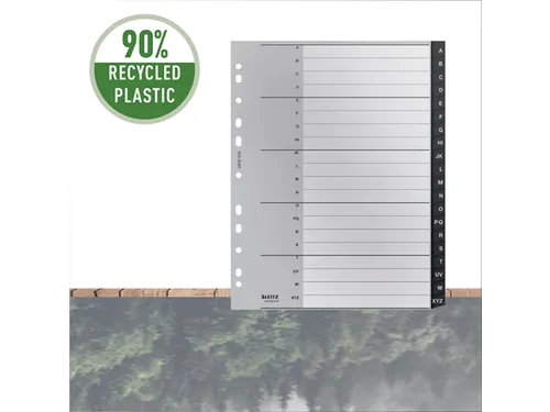 Tabblad Leitz Recycle A4 11-gaats A-Z extra breed PP