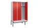 locker voor scheiding van kleding,HxBxD 2120x1200x815mm,3vak