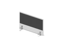 opzetpaneel bureau aanbouw zijkant Bl-wit BN8010-antraciet 800mm