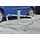 flexibele parkeerbeugel,HxB 600x1000mm,staal,aluminium/rood