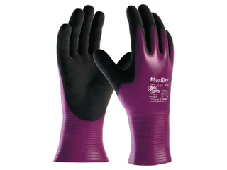 ATG MaxiDry 56-426 chemische nitril handschoenen, zwart/paars, maat 10 - 1