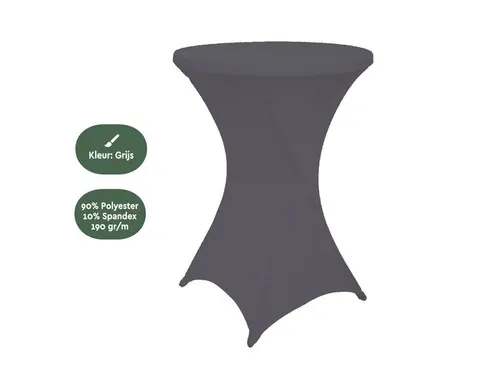 Statafelrok Antraciet-Grijs ⌀ 80cm